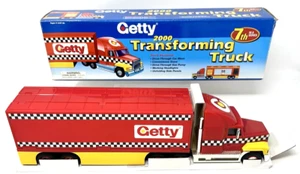 NEW IN BOX GETTY GASOLINE TOY TRANSFORMING TRUCK 2000 7TH IN A SERIES - Picture 1 of 21