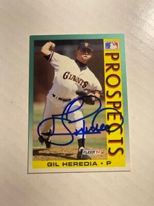 San Francisco Giants GIL HEREDIA Signed Card