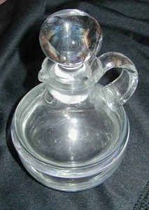 CRUETA Y TAZÓN PARA SERVIR VINTAGE THE GLASS SHOP HECHO A MANO, ¡BUEN DISEÑO! - Imagen 1 de 5