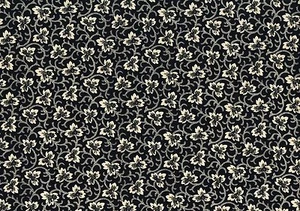 2.50 Yds Covington Fabric Caitlin Black Off White Cotton Drapery Upholstery - Picture 1 of 2