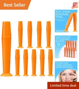 10 Pack Hard Silicone Contact Lens Remover Suction Tool Eye Health Convenience - Picture 1 of 9