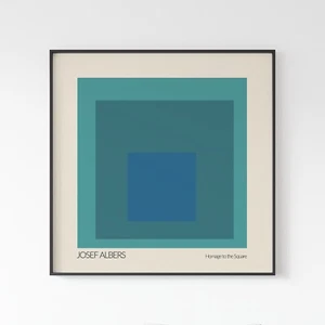 Josef Albers Art Print, Homage to the Square, 5 Square Sizes, New, Premium Matte - Picture 1 of 5