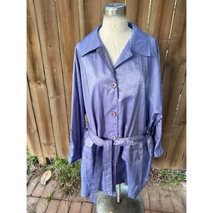 MYCRA PAC Diseño Ropa ANIMAL LAVANDA Patrón Trinchera ABRIGO DE LLUVIA Talla Única NUEVO SIN ETIQUETAS - Imagen 1 de 7