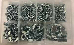 200No, M4, M5, M6, M8, M10, M12, M16, Wing Nut Assortment, BZP, Metric. - Picture 1 of 5