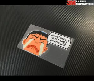 Reflective Takeuchi Itsuki Funny Peeking Initial D AE86 86 Sticker #I04 - Picture 1 of 2