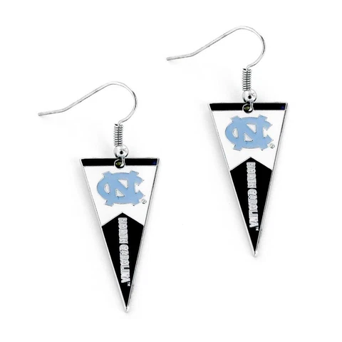 North Carolina Tar Heels Dangler Earrings - Pennant Cover