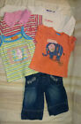 Set   1 Jeans Hose And 3 Sirts And 1 Top   Gr74   Madchen   Rosa   Elefant Seepferd
