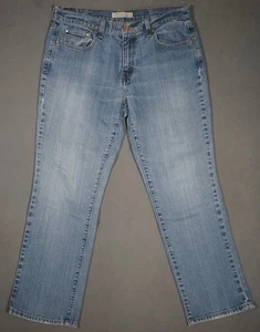 XA13413 INCREÍBLE **LEVI'S** 505 PIERNA RECTA MUJER WESTERN BLUE JEANS talla 12 CORTO - Imagen 1 de 6