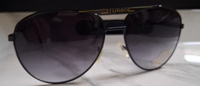 Gafas de sol Turbo Aviator con lente oscura y marco de metal Foto 1 de 4