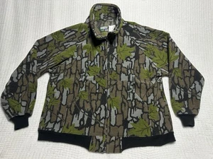 Vintage Saftbak Camo Fleece Zip Up Made In USA Polartuff X Large - Picture 1 of 11