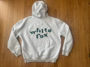 White Fox Jumper Women’s Medium / Large Green Hoodie - Picture 1 of 13