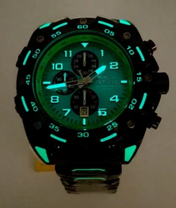 Invicta Sea Monster Glow In The Dark Men's Watch - 50mm, Black, Green (37668) - Picture 1 of 17