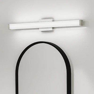 Luminária de parede 33" níquel LED regulável lâmpada espelho banheiro 18W - Imagem 1 de 4