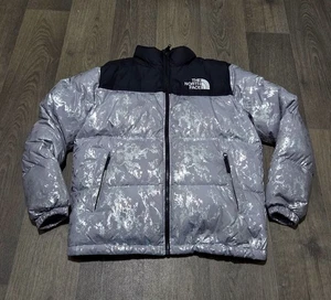 The North Face ' Nuptse 700 Insulated ' Jacket - Mens Medium - Grey Marble - Picture 1 of 8