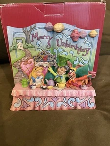 Jim Shore Disney Traditions Merry Unbirthday Alice In Wonderland Storybook READ - Picture 1 of 6