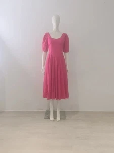Vtg 80s Laura Ashley Dress UK 8 10 EU 36 38 Maxi Wedding Cottage-Core Bridgerton - Picture 1 of 15