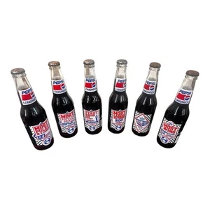 (#1) 6 different PEPSI cola RICHARD PETTY  12fl oz longneck glass bottles 1992 - Picture 1 of 6
