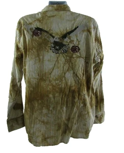 H20 Collection Large Herrenhemd Baumwolle Langarm Knopfleiste hellbraun Adler neu mit Etikett - Bild 1 von 6