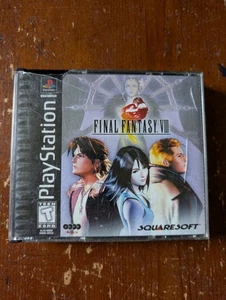 Final Fantasy VIII 8 PS1 PlayStation 1 etichetta nera senza manuale custodia rotta  - Foto 1 di 5