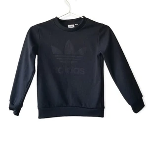 Kinder Adidas Sweatshirt schwarz Trefoil Logo - Bild 1 von 8