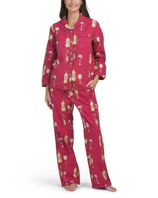 Juego de pijamas para mujer Crafted By Cahogany Marshalls grande cata de vino tinto NUEVO $45 Foto 1 de 4