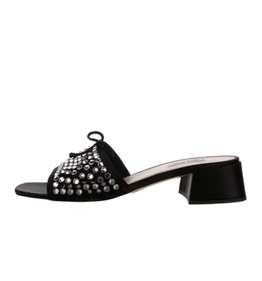 Miu Miu 皮革激光切割口音拖鞋女式尺码:7 | IT 37 全新无标签 — 第 1/4 张图片