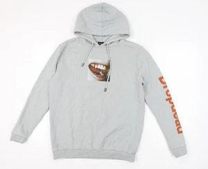 Drop Dead Grey Graphic Print Unisex Hoodie Size 12 - Picture 1 of 12