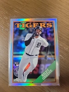 2023 Topps Chrome Update Riley Greene 1988 35th Anniversary #88CU-9 Tigers RC - Picture 1 of 4