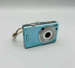 Sony Cybershot DSC-W55 Digitalkamera Kamera 7.2MP ohne Akkur blau geprüft #634 - Bild 1 von 7