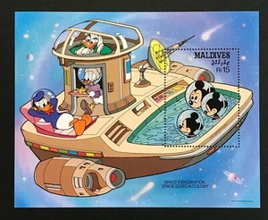 Disney - Malediven - Space Exploration s/s - MNH - Bild 1 von 1