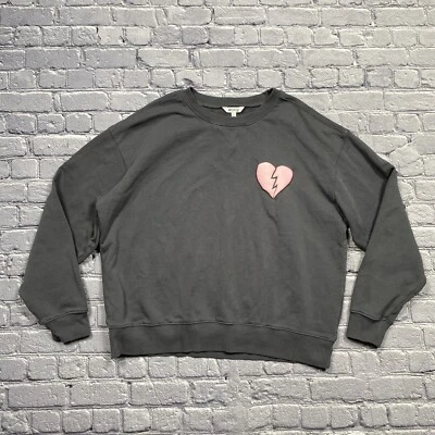 Sudadera Wildfox I Wish It Was Saturday Talla M Gris Corazón Roto E-Girl - Usada en Excelente Condición Foto 1 de 4
