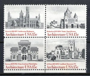 United States Sc#1838-41 Blk 1980 American Architecture MNH - Picture 1 of 1