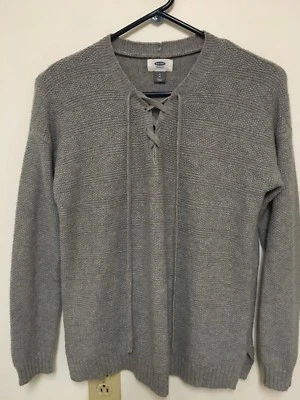 Suéter Pullover Junior Niñas Gris Manga Larga de OLD NAVY Talla S Foto 1 de 4