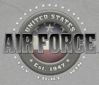 U.S. Air Force Usaf Tonal Circle Gray Adult Shirt