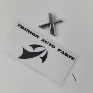2007-2013 Infiniti G37 xS Rear Logo Emblem Badge "X" Chrome OEM NO ADHESIVE - Picture 1 of 4