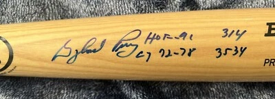 GAYLORD PERRY с автографом Rawlings STAT BAT с 4 статистикой REGGIE JACKSON.COM COA - Изображение 1 из 4