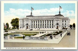 Vtg Delaware DE Wilmington New Castle County Public Buildings 1920s Postcard - Picture 1 of 2