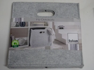 tukan Filz Dekokorb Filzkorb grau 30x30x30 #1393 - Bild 1 von 2