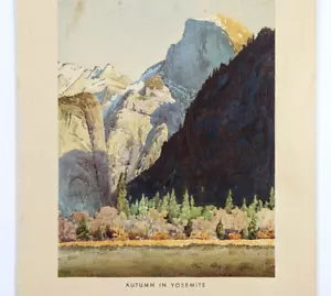 1939 Yosemite National Park Menu Old Village Grill And Soda Fountain - Picture 1 of 4