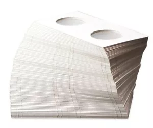S - BCW - 1 Packung mit 100 - halber Dollar - Papierflips - 2x2 - Bild 1 von 2