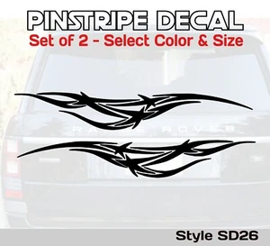 Scroll Pinstripe Vinyl Decals Fits Car Truck ATV Golf Cart Boat Jet Ski SD26 - Picture 1 of 2