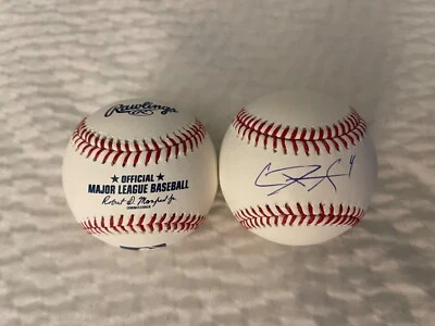 LSU Tigers CADE DOUGHTY Signed OML Baseball PROOF - Image 1 of 2