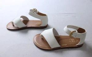 Franco Sarto Women's Flat Ruth Sandals LB3 White Synthetic US:5M UK:3 EU:35 - Picture 1 of 5