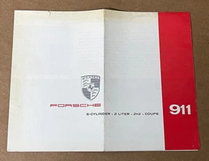 Original 60er Jahre Porsche 911 Auto Prospekt - Bild 1 von 3