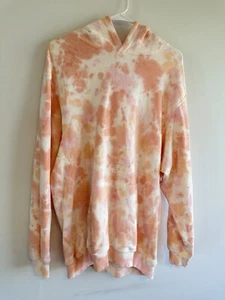 Sudadera con Capucha Aerie De Gran Tamaño Tie Dye Everyday para Mujer S Rosa Naranja - Imagen 1 de 7