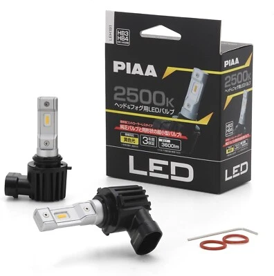 PIAA LEH191 LED bulb for head and fog, for 12V vehicles only, HB type, 2500K - Image 1 of 4