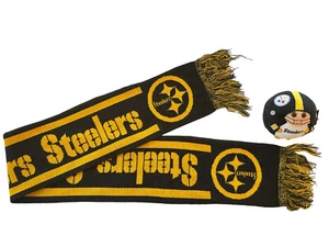 Bufanda Pittsburgh Steelers Nueva Sin Etiquetas y Peluche Paquete Nuevo Con Etiquetas - Imagen 1 de 3