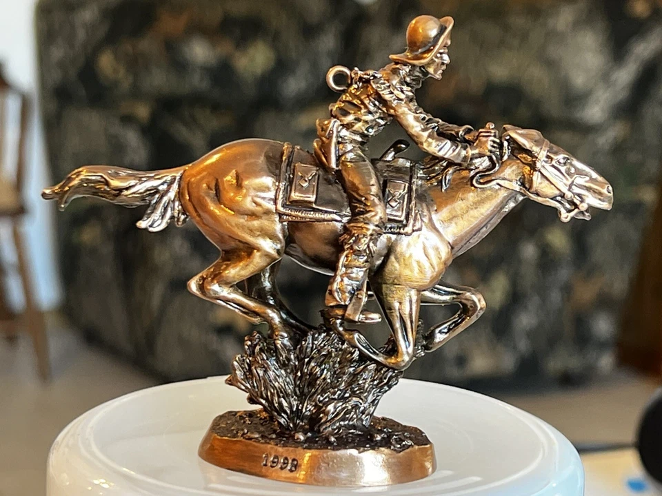 1998 Hallmark Ornament Pony Express Rider Ornament The Old West