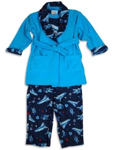 Bunz Kidz Boy's Long Sleeve Robe and Pajama Sleepwear Set - Picture 1 of 3