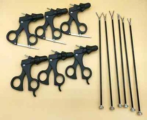 Grasper per laparoscopiaSet di 6 strumenti chirurgici laparoscopici 5mmx330mm nuovi set - Foto 1 di 11